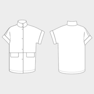 The Assembly Line CAP SLEEVE VEST PATTERN XS-L - Image 6