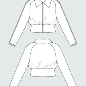 The Assembly Line CROPPED JACKET PATTERN XS-L - Image 3