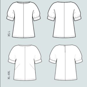 The Assembly Line CUFF TOP PATTERN XS-L - Image 3