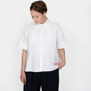 The Assembly Line FRONT PLEAT SHIRT PATTERN XS - L