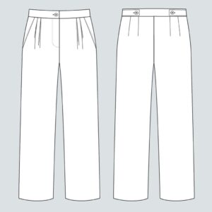 The Assembly Line HIGH-WAISTED TROUSERS PATTERN XS-L - Image 4