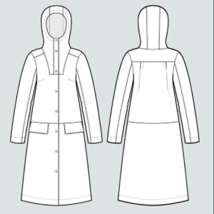 The Assembly Line HOODIE PARKA PATTERN - Image 5