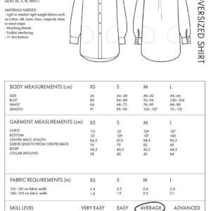 The Assembly Line OVERSIZED SHIRT PATTERN XS-L - Image 4
