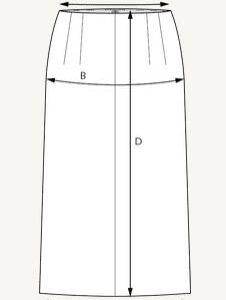 The Assembly Line PENCIL SKIRT PATTERN XS - L - Image 5