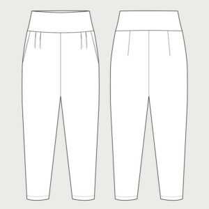 The Assembly Line PLEATED TROUSERS PATTERN XS - L - Image 4