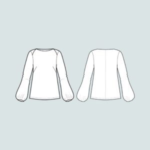 The Assembly Line PUFF SHIRT PATTERN XS-L - Image 5