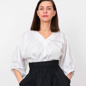 The Assembly Line V-NECK CUFF TOP PATTERN