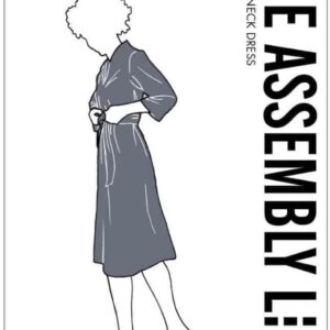 The Assembly Line V-NECK DRESS PATTERN - Image 4