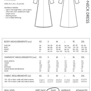 The Assembly Line V-NECK DRESS PATTERN - Image 5