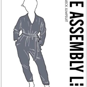 The Assembly Line V-NECK JUMPSUIT PATTERN XS-L - Image 4