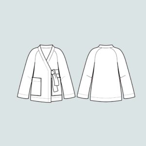 The Assembly Line WRAP JACKET PATTERN XS-L - Image 4