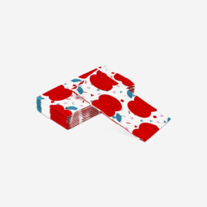 Tissues with apple design - 10 pcs - Image 3