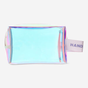 Iridescent toiletry bag with webbed handle - Image 3
