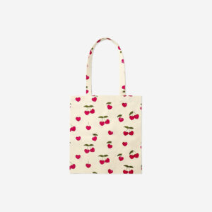 Tote bag with cherry print - Image 2