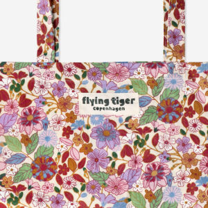 Tote bag with fall flowers - Image 3