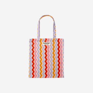 Tote bag with wavy stripes - Image 1