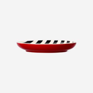 Trinket tray with black and white stripes - Image 2