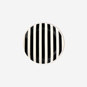 Trinket tray with black and white stripes - Image 3