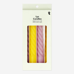 Twisted candles - 4 pcs - Image 1