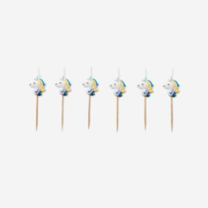 Unicorn cake candles. 6 pcs - Image 1
