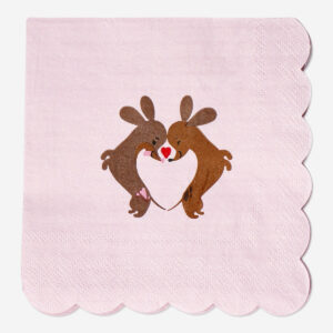 Valentine's napkins - 16 pcs - Image 1