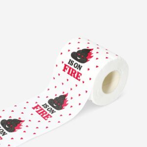 Valentine's themed toilet roll