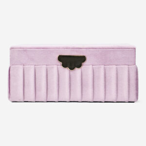 Velvet jewellery box with purple lines - Image 3