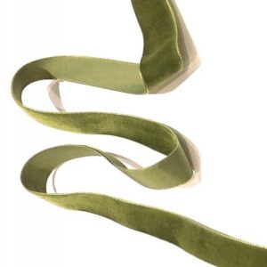Velvet Ribbon Moss Green 22mm