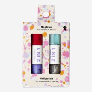 Water-based peel-off nail polish - 2 pcs - Image 1