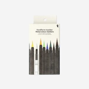 Watercolour markers and water pens - 14 pcs