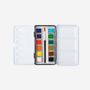 Watercolours in metal box - 12 pcs - Image 2