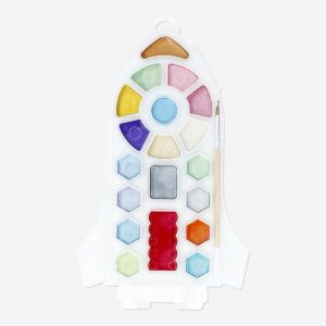 Watercolours. Spaceship - Image 1