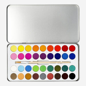 Watercolours with brush - 36 colours - Image 3