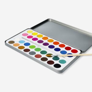 Watercolours with brush - 36 colours - Image 2