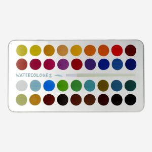 Watercolours with brush - 36 colours - Image 1