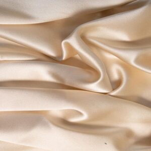 Wedding Dress Silk Fabric - Majestic Satin Treble Weight - Champagne - Image 2