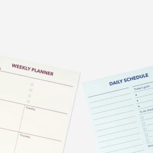 Weekly and daily planner pads - 2 pcs - Image 3