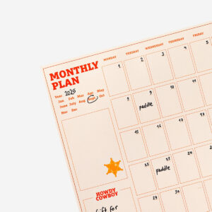 Western themed monthly planner - Image 3