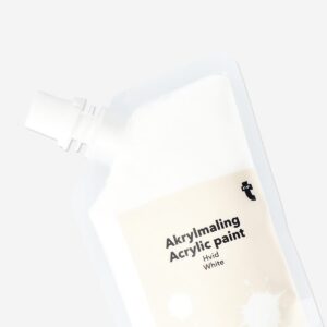 White acrylic paint - 80 ml - Image 3