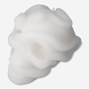 White skull shaped candle - Image 2