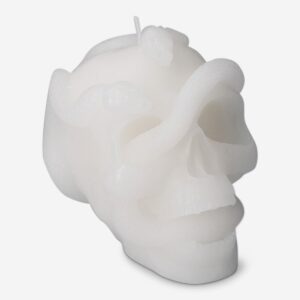 White skull shaped candle - Image 1
