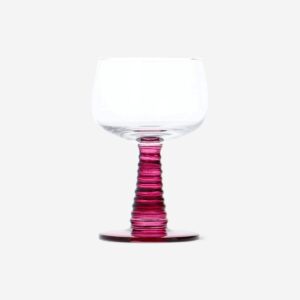 Wine glass with burgundy stem - 220 ml