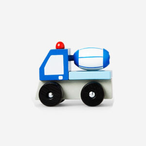 Wooden construction car