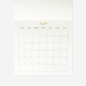 Wooden monthly calendar for hanging 2026 - English - Image 2