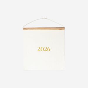 Wooden monthly calendar for hanging 2026 - English - Image 1