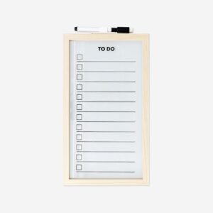 Wooden planner board with marker