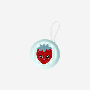 Wooden yoyo with strawberry icon - Image 1
