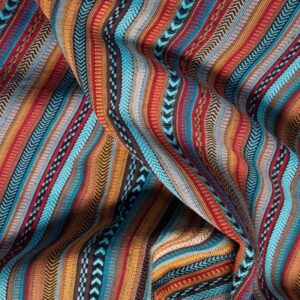 Yarn Dyed Cotton Fabric - Stripe - Multicoloured - Image 1